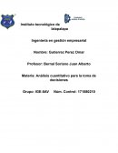 Análisis cuantitativo para la toma de decisiones. Ejercicios