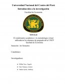 El rendimiento académico y la metodología virtual utilizada en los alumnos de pregrado de la UNCP facultad de Economía
