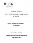Tipos de textos y tipos de argumentación en los textos