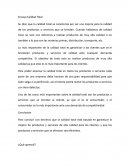 Ensayo Calidad Total