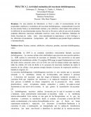 Accion enzimatica del succinato deshidrogenasa
