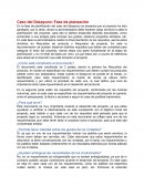 Caso del Desayuno: Fase de planeación