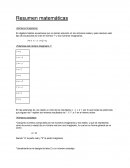 Resumen matemáticas