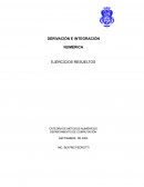 DERIVACIÓN E INTEGRACIÓN NUMÉRICA EJERCICIOS RESUELTOS