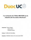 “La evolución de TESLA MOTORS en la industria de los autos eléctricos”