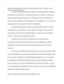 Reseña historica del municipio Francisco Javier Pulgar. Página 1