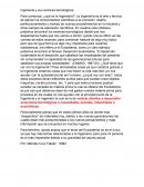 Ingeniería y sus avances tecnológicos
