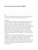 Proceso administrativo cemex