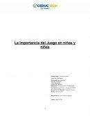 La Importancia del Juego en niños y niñas