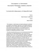 La teoría de la democracia y el desarrollo local