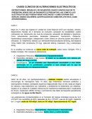 CASOS CLÍNICOS DE ALTERACIONES ELECTROLÍTICOS