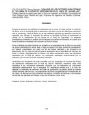 Analisis de los factores para estimar el volumen de fluidos de perforacion