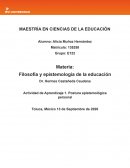 Epistemología de la Educación