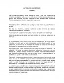 LA TOMA DE UNA DECISIÓN CUENTO