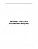 REQUERIMIENTOS SOFTWARE. PROYECTO ACADÉMICO (FASE I)