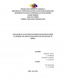 EVALUACIÓN DE LOS FACTORES DE RIESGOS RADIOLÓGICOS SOBRE EL PERSONAL DEL SERVICIO RADIOLÓGICO DEL IPAS-ESTADAL DE MÉRIDA