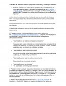 Actividad de reflexión sobre la propuesta curricular y el enfoque didáctico