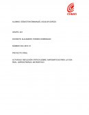 Actividad: Reflexión crítica sobre: Matemáticas para la vida real