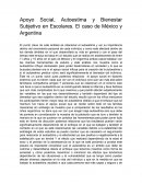 Apoyo Social, Autoestima y Bienestar Subjetivo en Escolares. El caso de México y Argentina