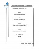 Trabajos de univocidad tecnológica de la construcción. “Herramientas de Obra”