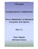 Ensayo sobre el proceso administrativo y su importancia en la gestión de las empresas