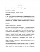 ENSAYO DE LA IMPORTANCIA DEL ANALISIS FINANCIERO