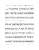 Escasa intervención de la ciudadanía en las políticas públicas