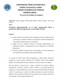 Decisiones gubernamentales en el sector agropecuario frente a periodos de déficit presupuestario, en los últimos 20 años