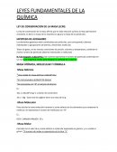 LEYES FUNDAMENTALES DE LA QUÍMICA