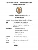 MEJORAMIENTO DE LOS SERVICIOS TURÍSTICOS DEL ATRACTIVO TURÍSTICO QUIOCTA PROVINCIA DE LUYA, DISTRITO DE LÁMUD – AMAZONAS 2015