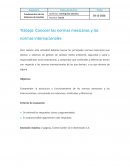 Trabajo: Conocer las normas mexicanas y las normas internacionales