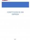 Trabajo de investigacion para constituir una empresa