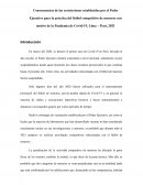 Consecuencias de las restricciones establecidas por el Poder Ejecutivo para la práctica del fútbol competitivo de menores con motivo de la Pandemia de Covid-19