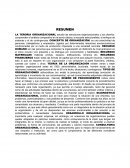 ORGANIZACION Y ESTRUCTURA ORGANIZACIONALES