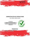 Proyecto integrador etapa 2 Sistema de producción en estado permanente