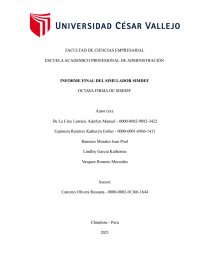 INFORME FINAL DEL SIMULADOR SIMDEF. Página 1