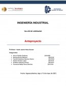 INGENIERÍA INDUSTRIAL TALLER DE LIDERAZGO