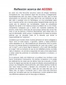 Reflexión acerca del acoso