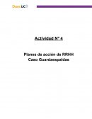 Plan de acción en la gestion de RRHH