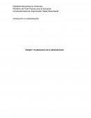 Unidad I: Fundamentos de la administración