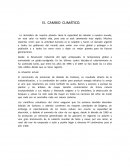 Cambio climatico. La situación actual