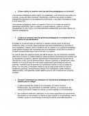 Explorando el currículo y las prácticas