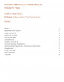 FINANZAS PERSONALES Y EMPRESARIALES. PROYECTO FINAL