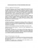 Consolidación del estado moderno mexicano