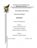 “LINEAS DE ESPERA” REPORTE Variación de Manufactura