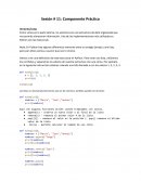 Sesión # 11: Componente Práctico. Vectores/Listas