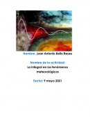 Actividad integradora. La integral en los fenómenos meteorológicos
