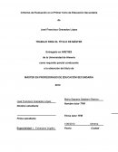 Criterios de Evaluación en el Primer Ciclo de Educación Secundaria