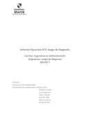 Informe Ejecutivo N°4 Juego de Negocios