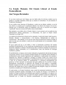Un Estado Mutante: Del Estado Liberal al Estado Postneoliberal